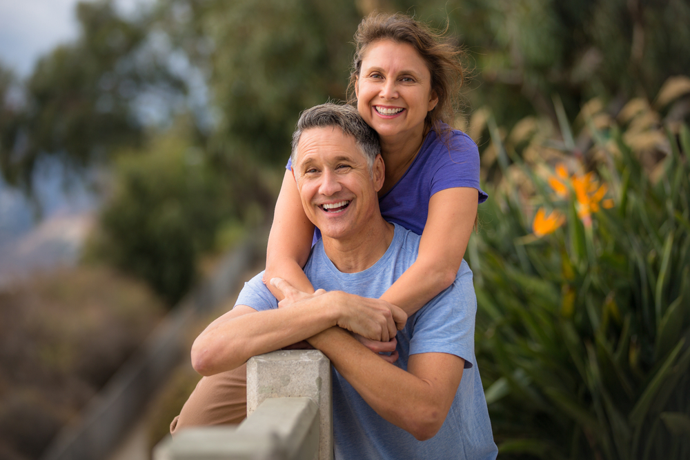 couple smiling in Franklinville, NJ Dental Implants